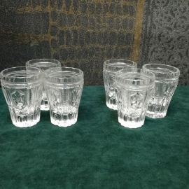 Стопки хрустальные, 6 штук. Картинка 1